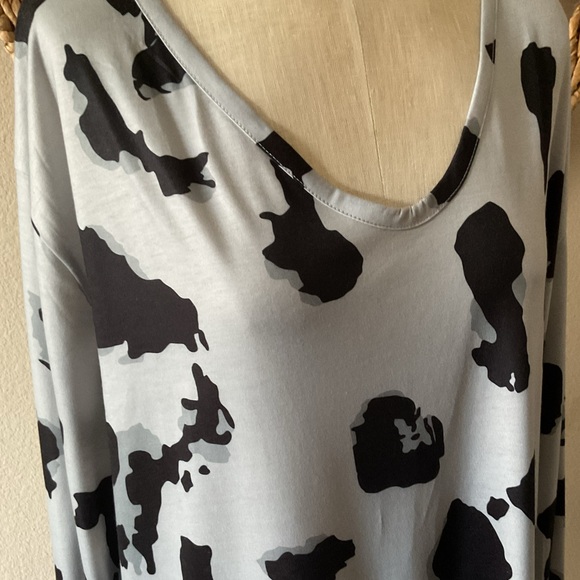 NWT Haute Edition Women’s Cotton blend Elegant Animal Print Long Sleeve Top.XXXL - Picture 6 of 9